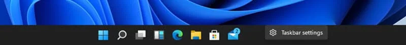 Open the Windows 11 Taskbar Settings