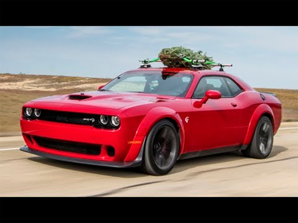 This Is The World's Fastest Christmas Tree 174 MPH On Top Of A Dodge