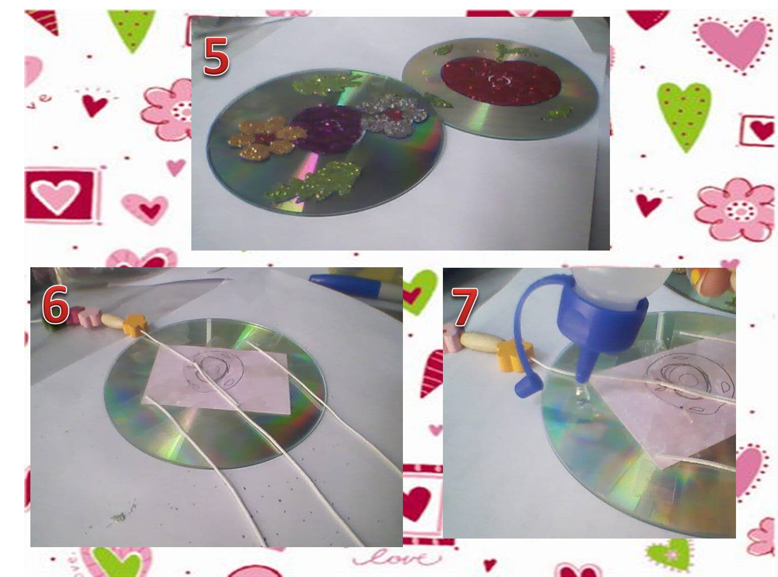 Manualidades para hacer en casa Colgante con CD