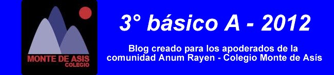 3°  básico A - Anum Rayen 2012