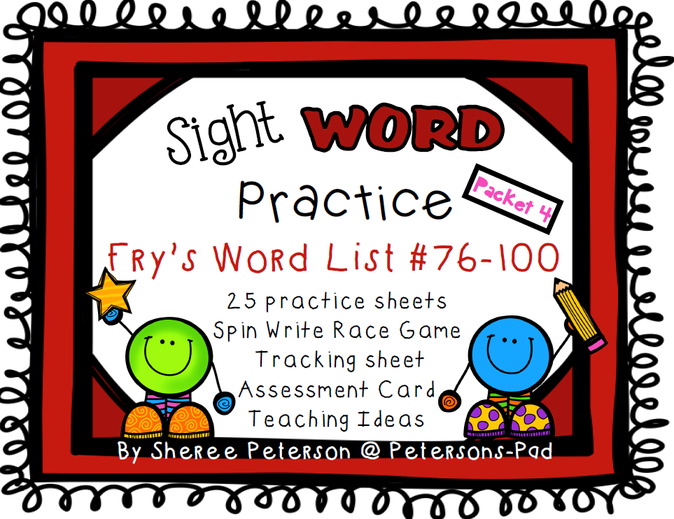 Peterson's Pad: Sight WORD Practice Packets