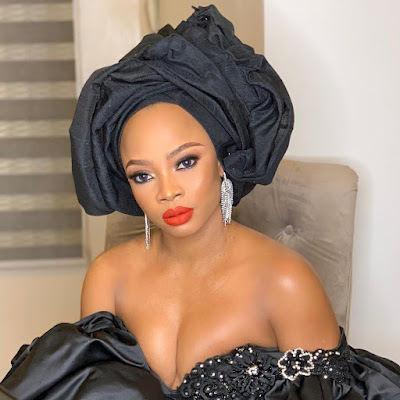 Toke Makinwa Chief Daddy Movie premiere outfit