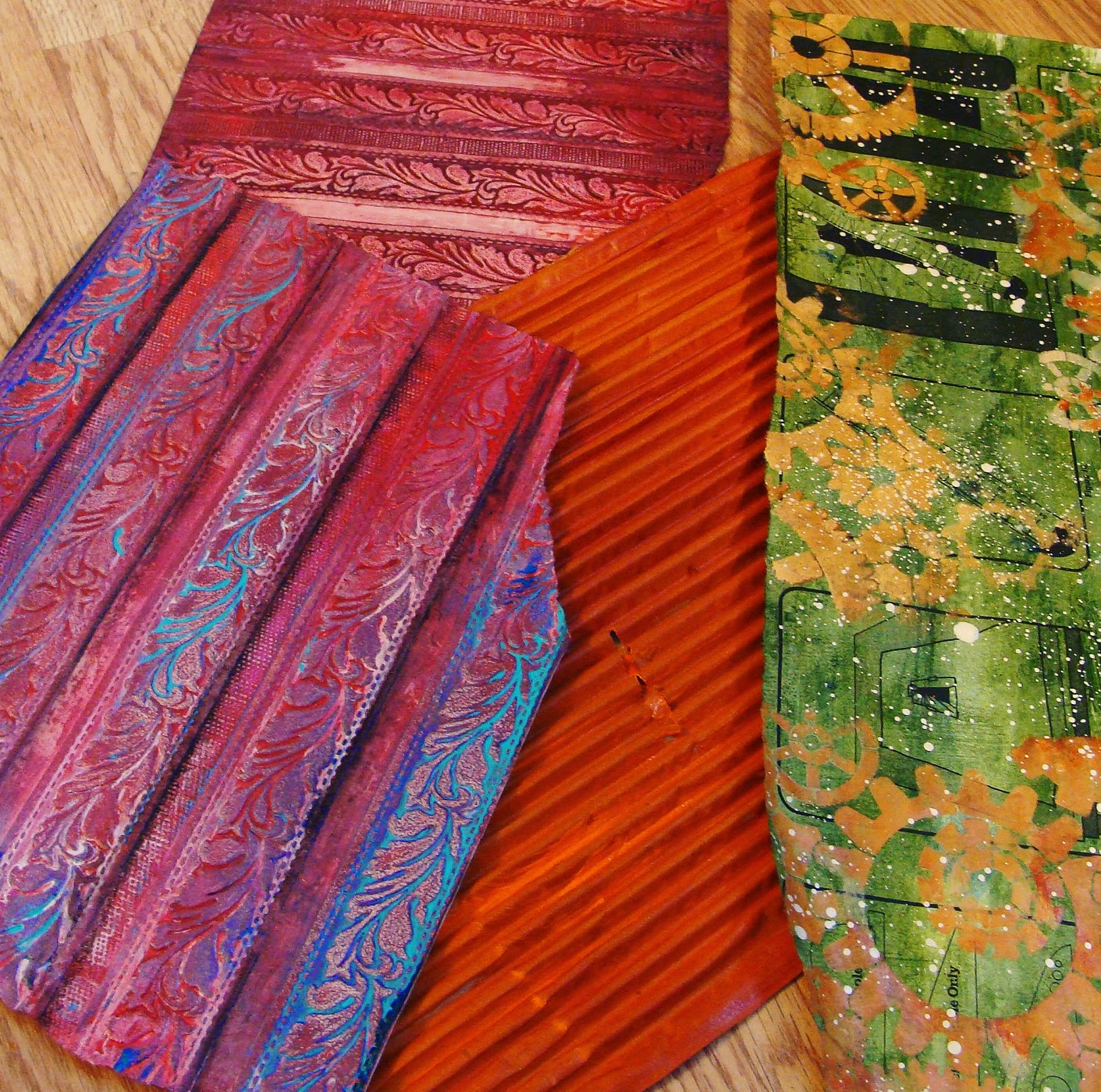 My Art Journal A New Start to Finish with New Textured Handpainted Papers