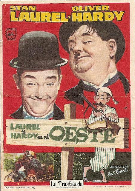Programa de Cine - Laurel y Hardy en el Oeste - Stan Laurel - Oliver Hardy