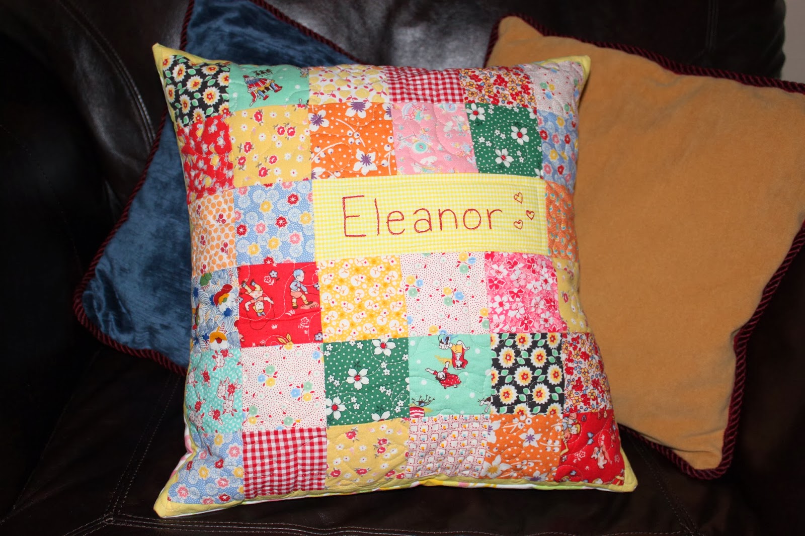 The Running Thimble More Personalized Cushions
