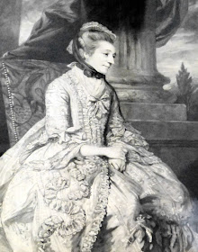 Elizabeth Montagu from a print on display in Dr Johnson's House Museum