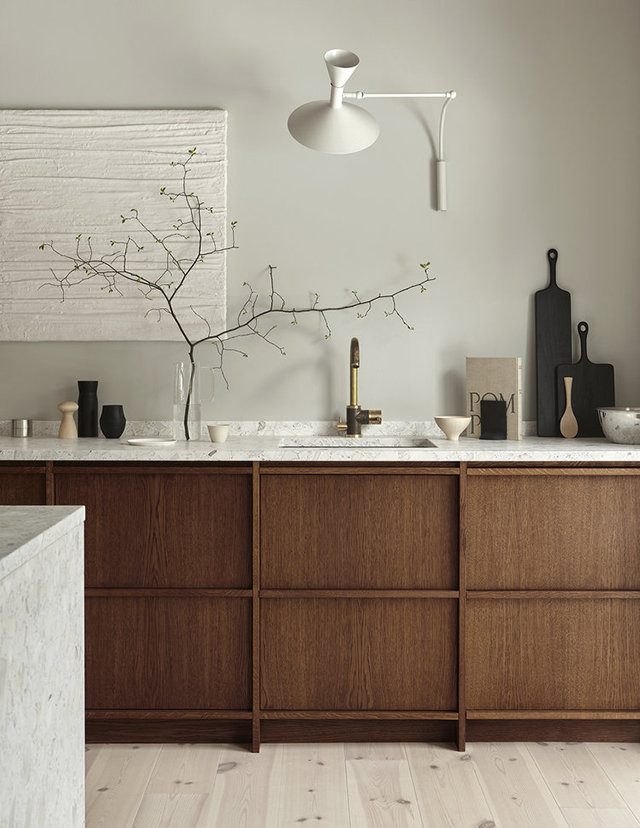 T.d.c: timber and terrazzo kitchen by sundlingkickén for nordiska kök