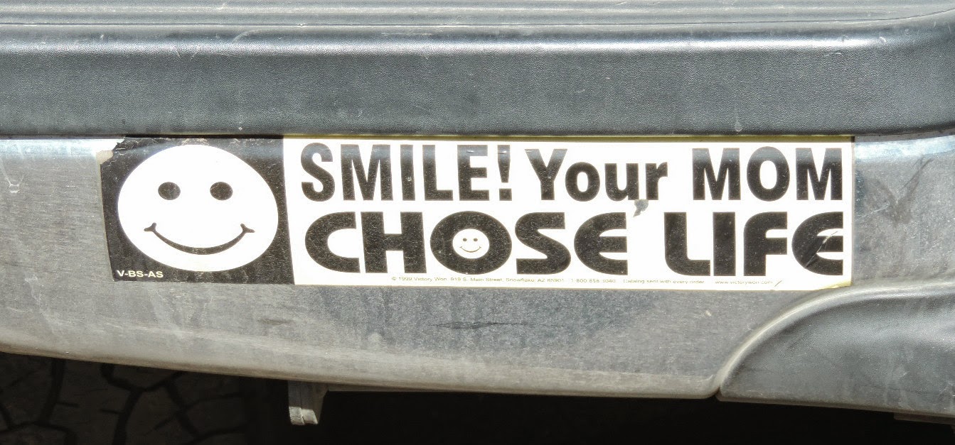 Father Julian's Blog ProLife bumperstickers