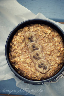 Gluten Free Baked Banana Oatmeal