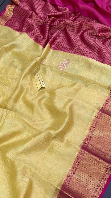Crushed dupion silk sarees