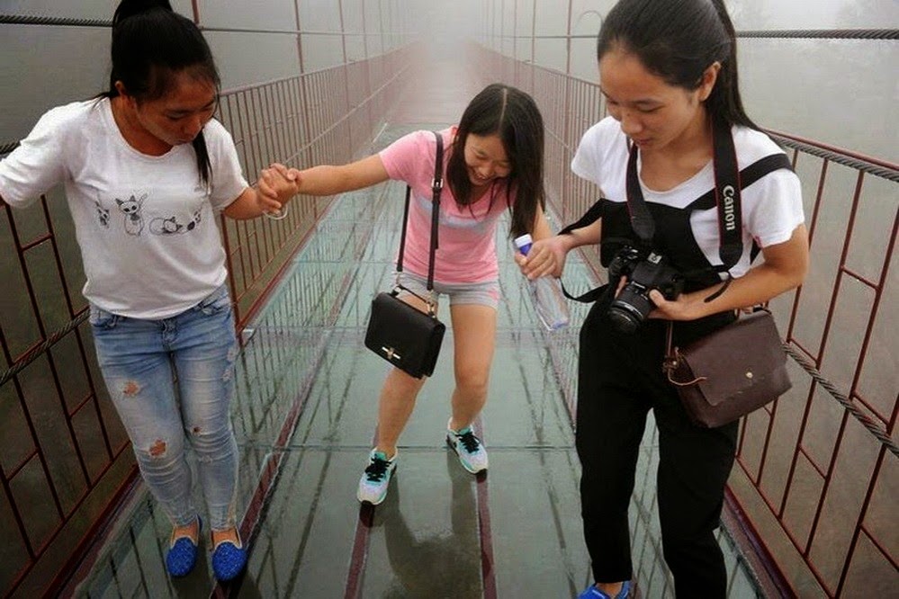 Glass Bottom Bridge in China