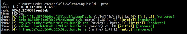 ng build --prod