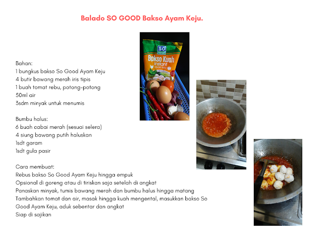 Masakan Rumah Nikmat Di Bulan Penuh Rahmat, Resep Balado So Good Bakso Ayam Keju Dan Capcay Ayam Katsu So Good