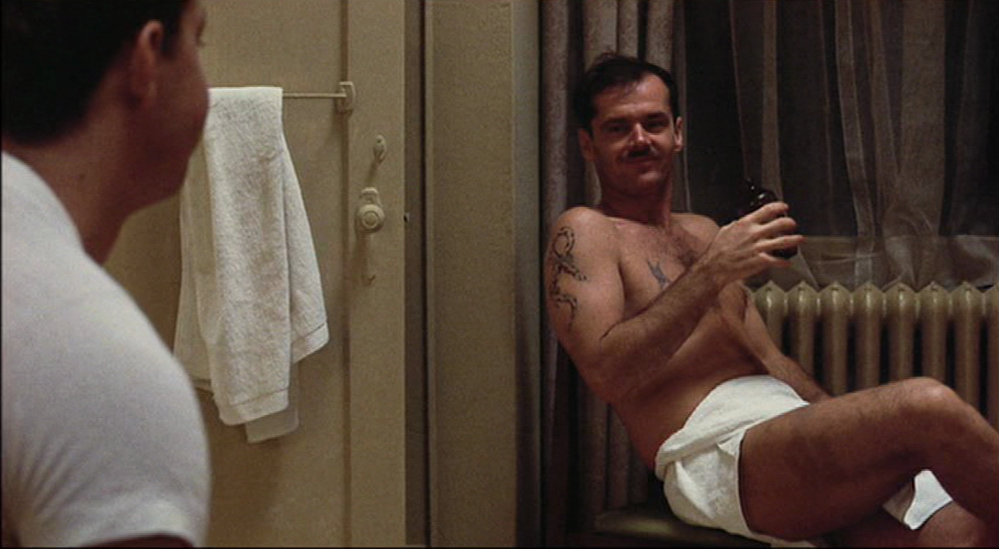Jack Nicholson, Otis Young and Randy Quaid get drunk in THE LAST DETAIL (19...