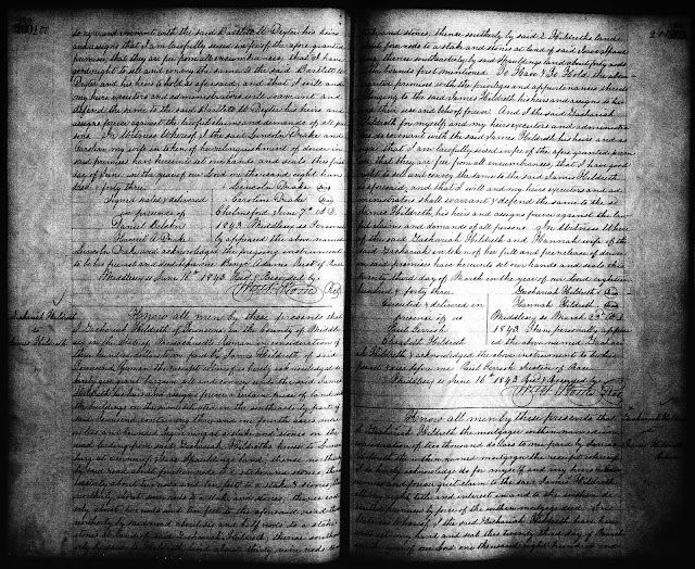 GeneaMusings Amanuensis Monday 1843 Deed of Zachariah Hildreth to