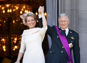 La Reine Mathilde et le Roi Filip. Heureux