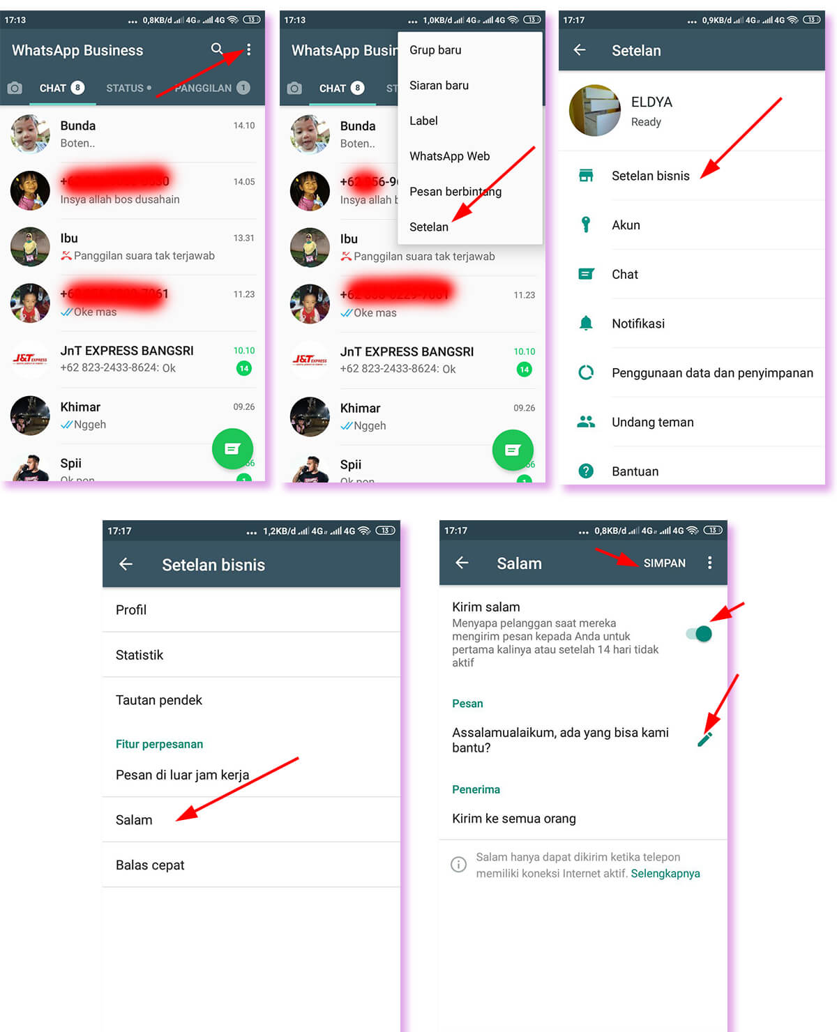 Cara Mengaktifkan Balas Otomatis di WA (Whatsapp)