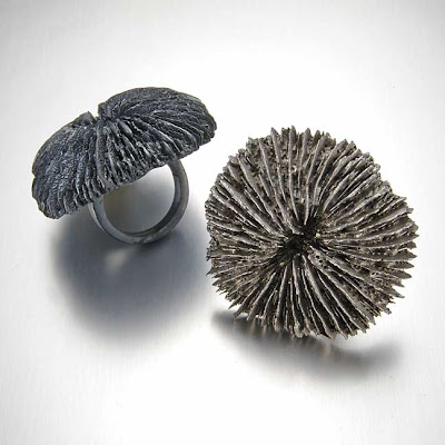 sterling silver fungi rings