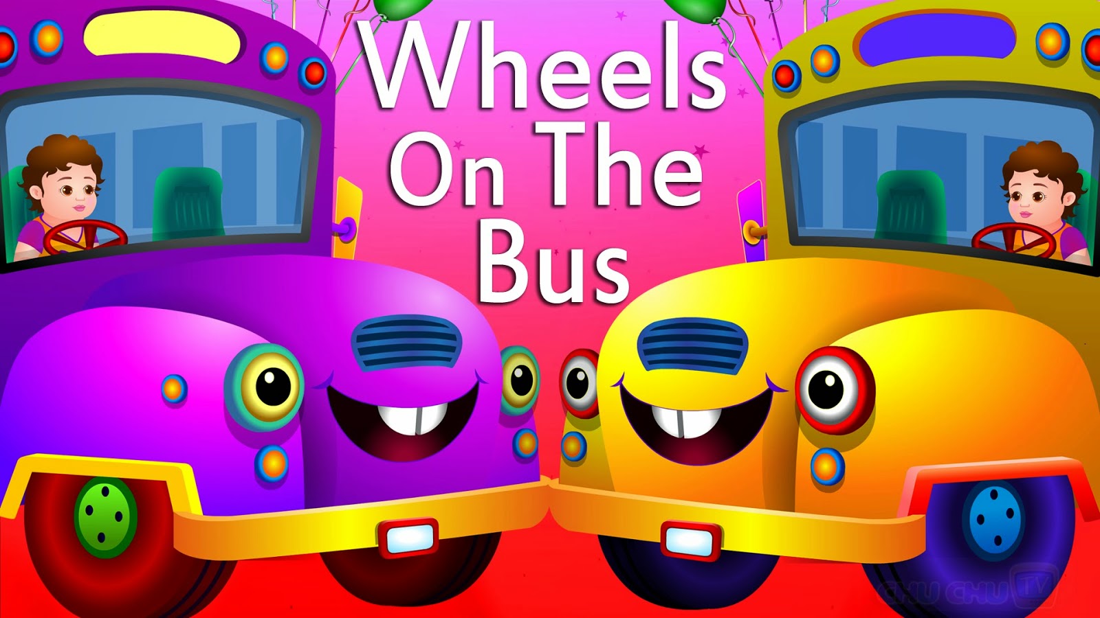 Wheels On The Bus- English Nursery Rhyme - Kids Videos