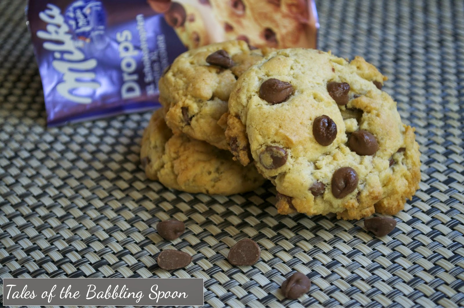 Tales of a Babbling Spoon Milka chocolate chip cookies