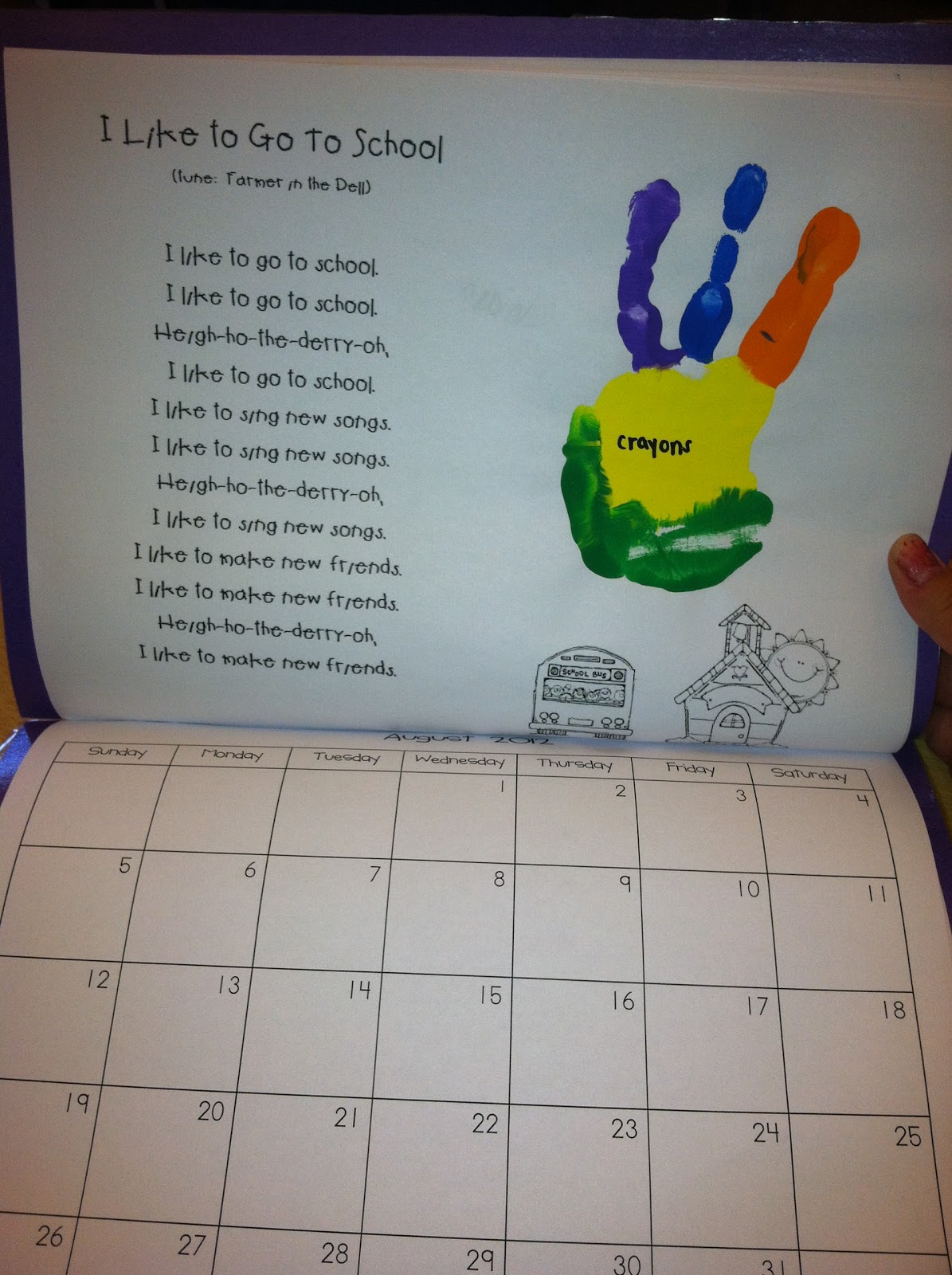 Handprint Calendar Ideas
