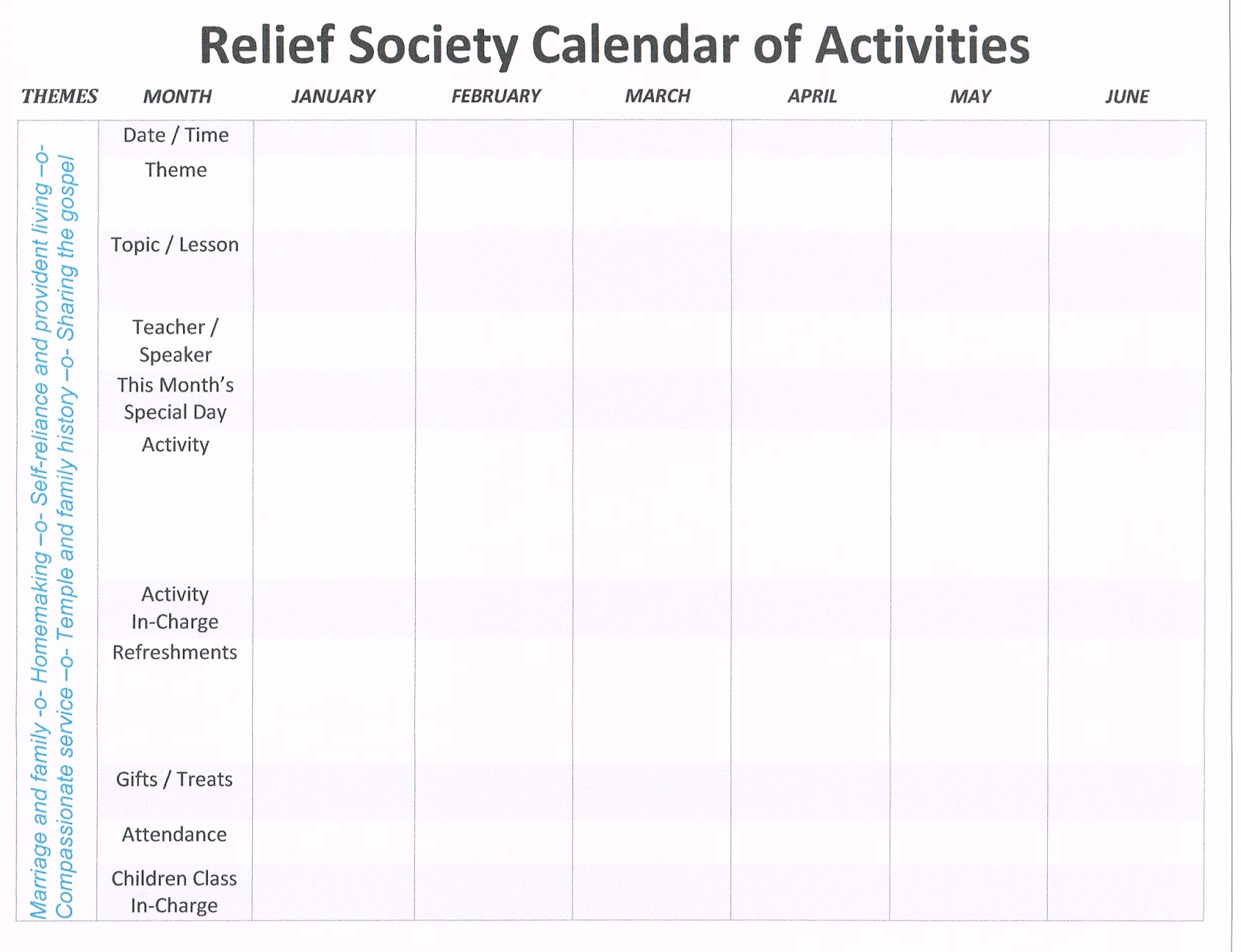 R.S. Presidency Planner