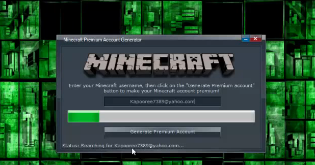 Free Minecraft Premium Account Generator (2013) ~ All Hacks and Tools 4 You