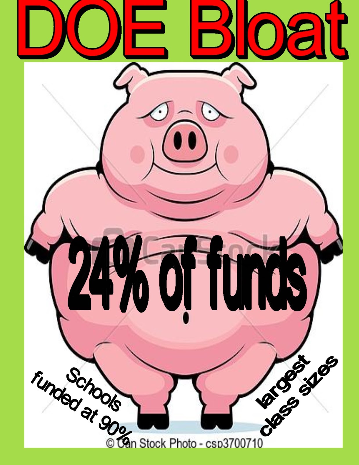 Chaz's School Daze The DOE's Bloated Bureaucracy Eats Up 24 Of the