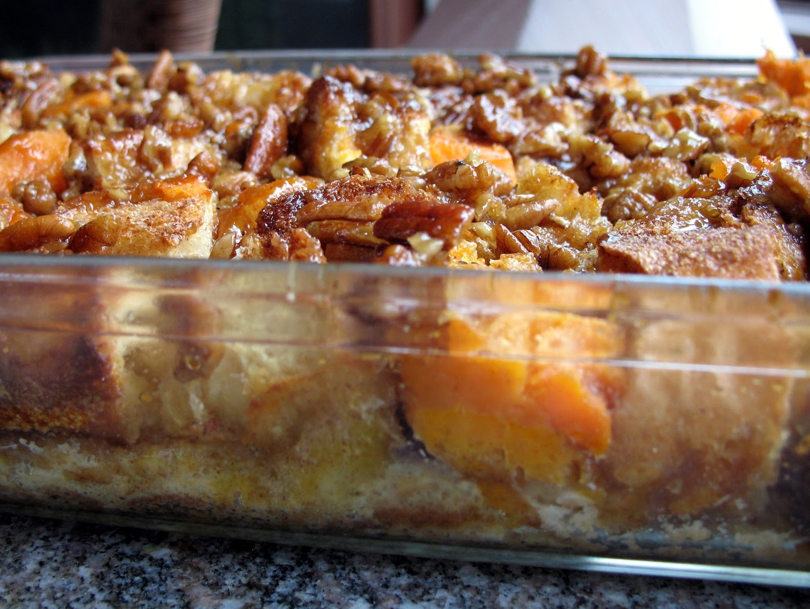 gimme the knife! Sweet Potato Bread Pudding
