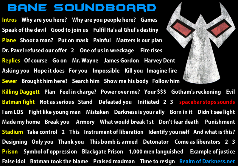 Become Gotham S Reckoning With This Bane Soundboard The Geek Twins