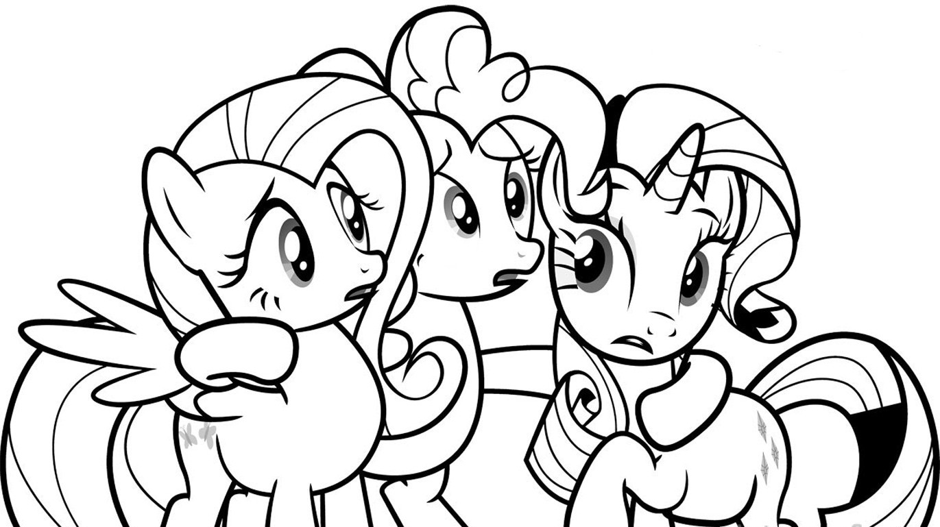 Desenhos lindos de My Little Pony para colorir, pintar, imprimir! Meu pequeno pônei para pintar