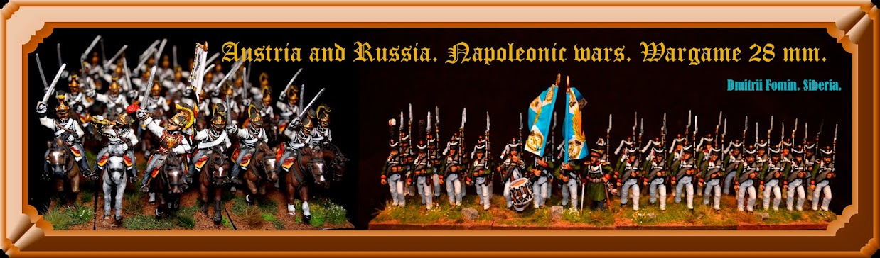 Austria and Russia - Napoleonic wars. Wargame 28mm, 