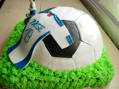 Tarta fondant futbol Zaragoza