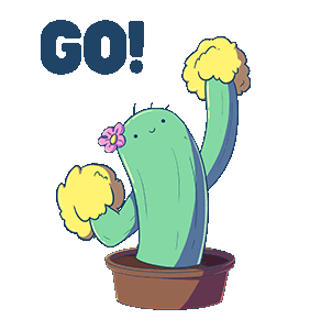 LINE Creators&#39; Stickers - Cactus Boi Example with GIF Animation