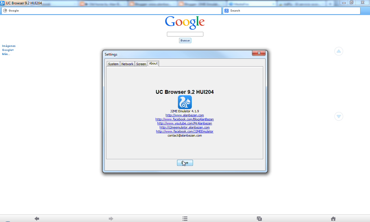 J2ME Emulator UC Browser for PC v9.2 + HUI204 [Multilanguage]