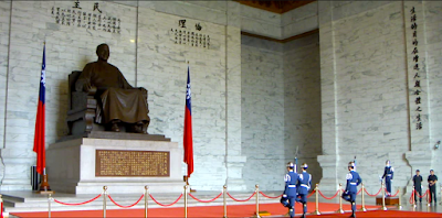 Changing Guards Ceremony at Chiang Kai Shek Memorial Hall Taipei