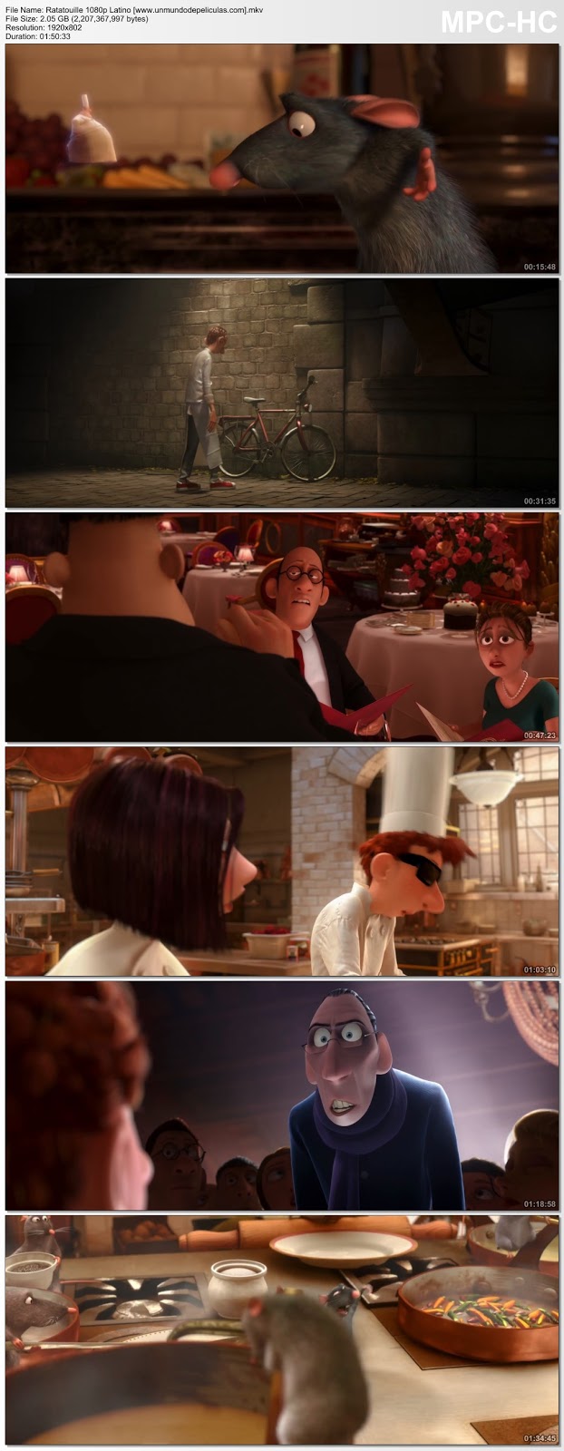 Capturas de la película.