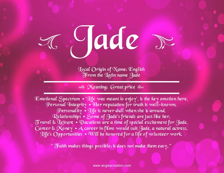 Jade Unique Names