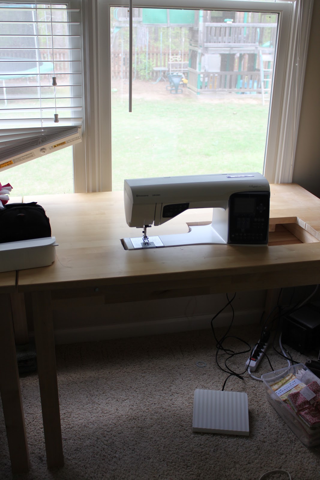How To Customize An Ikea Table For Your Sewing Machine Frecklemama