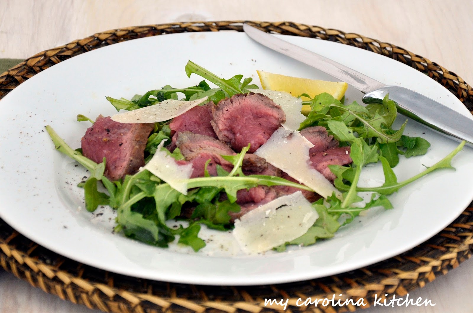 garten grill, my carolina kitchen: the barefoot contessa's steak with arugula, Design ideen