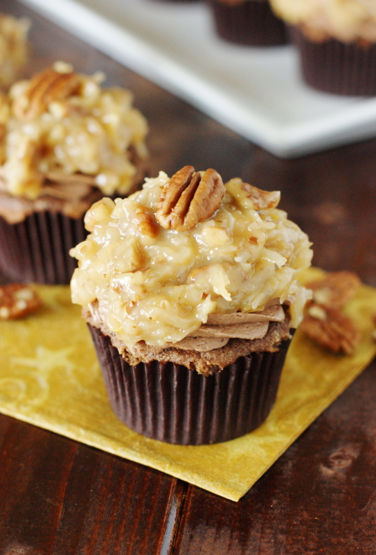 German Chocolate Cupcakes The Kitchen is My Playground