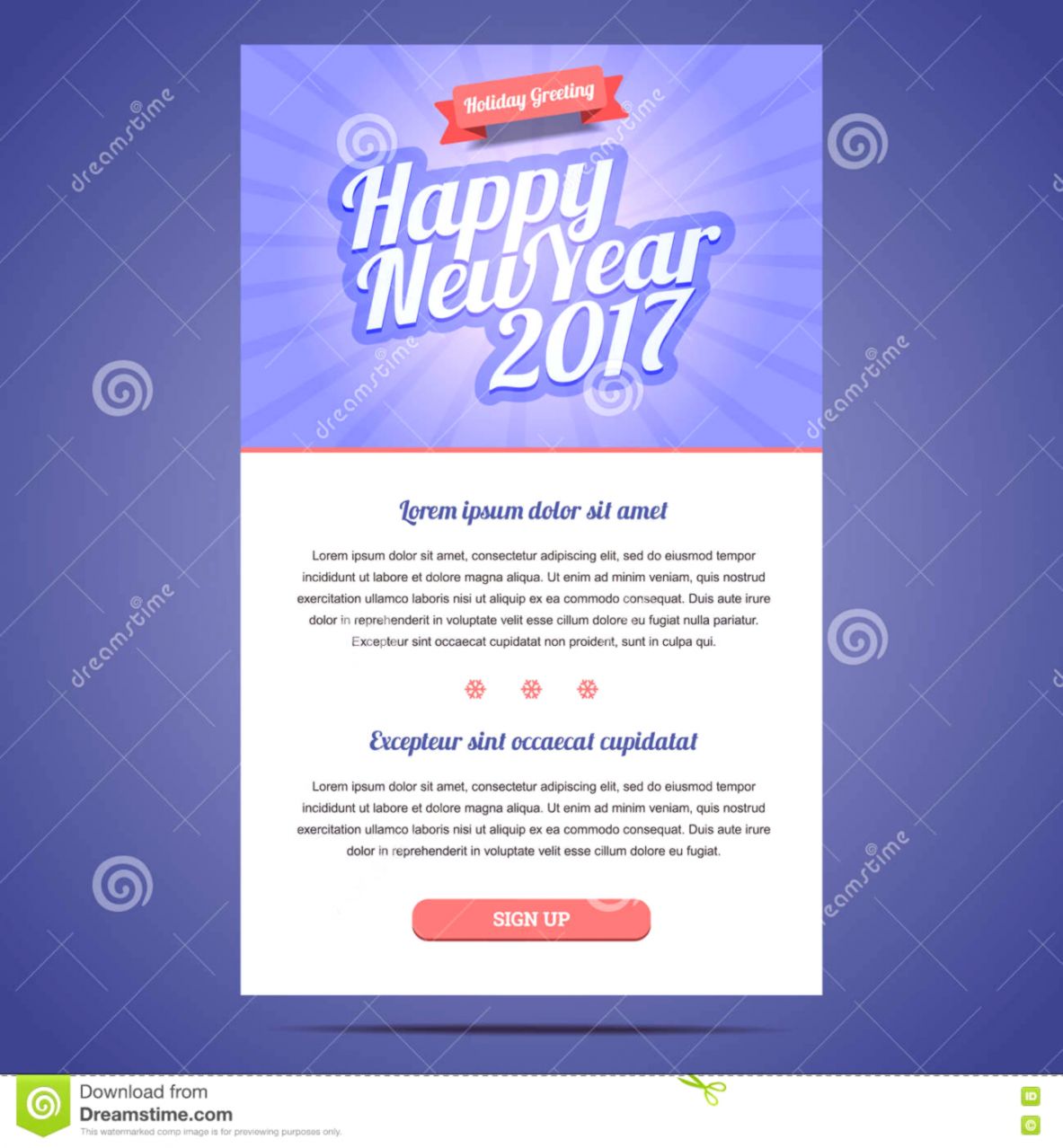 Happy New Year Email Template | Wallpapers Style