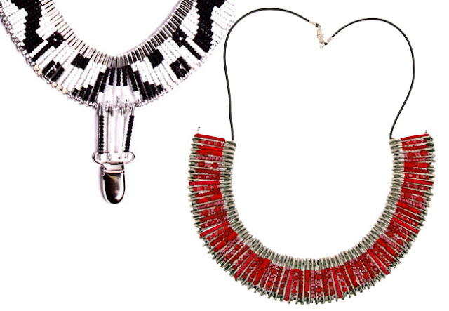 accessory diy, DIY, safety pins, safety pins necklace, tribal necklace, tribal trends, safety pin diy,fashion diy