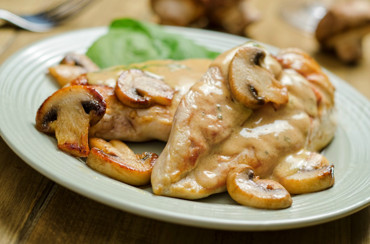 Pollo en Salsa de Champiñones - Gastro