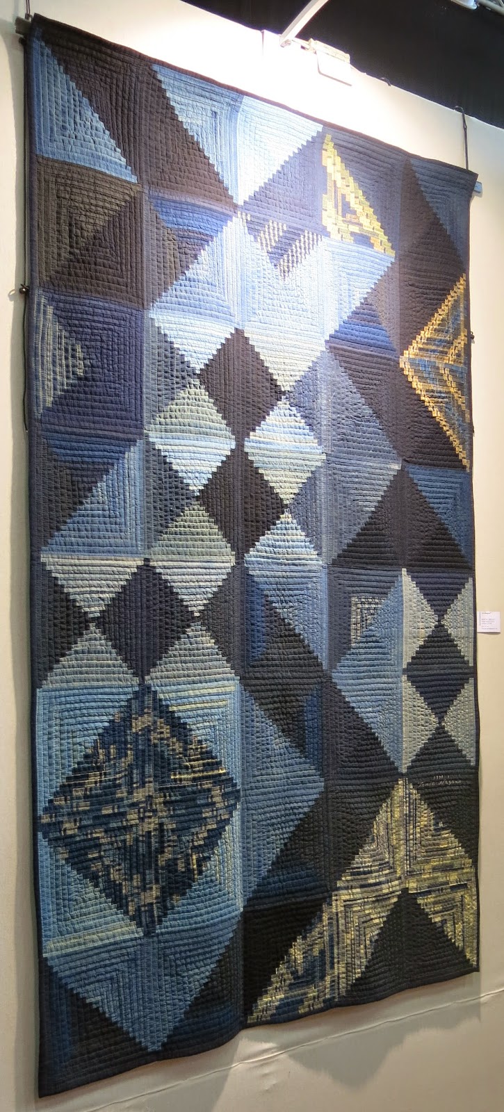 Quilt exhibition in Nantes - Tomie Nagano's indigo quilts