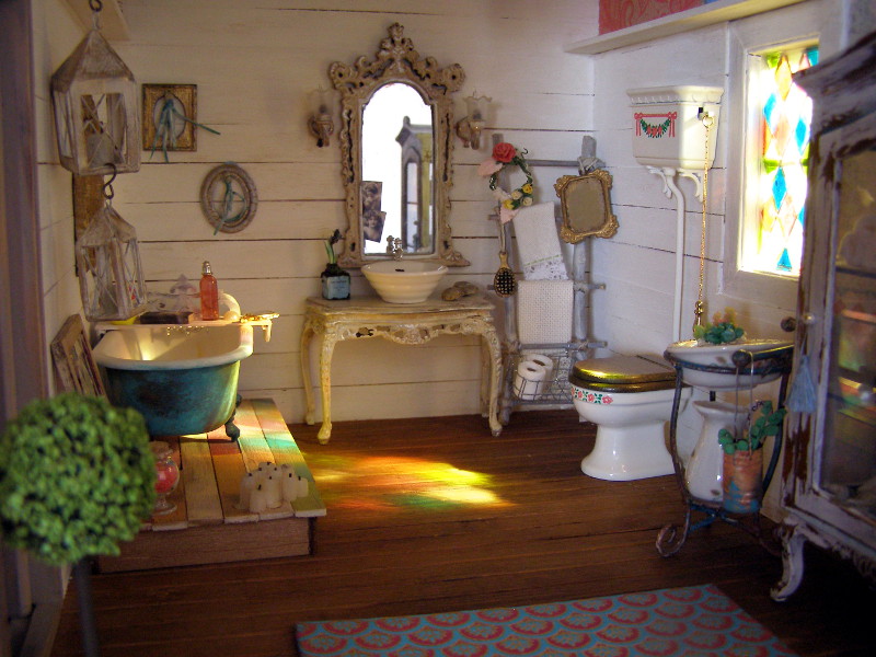 Pequeñeces: Un baño lleno de color- A bathroom full of color