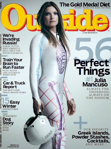 Julia Mancuso on the cover of Outside