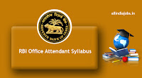 RBI Office Attendant Syllabus