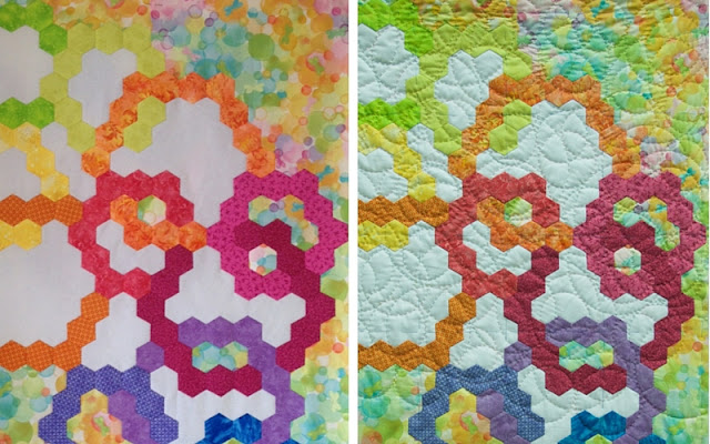 hand quilting bubbles
