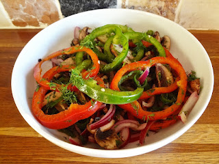 Marinated Mushroom & Pepper Salad